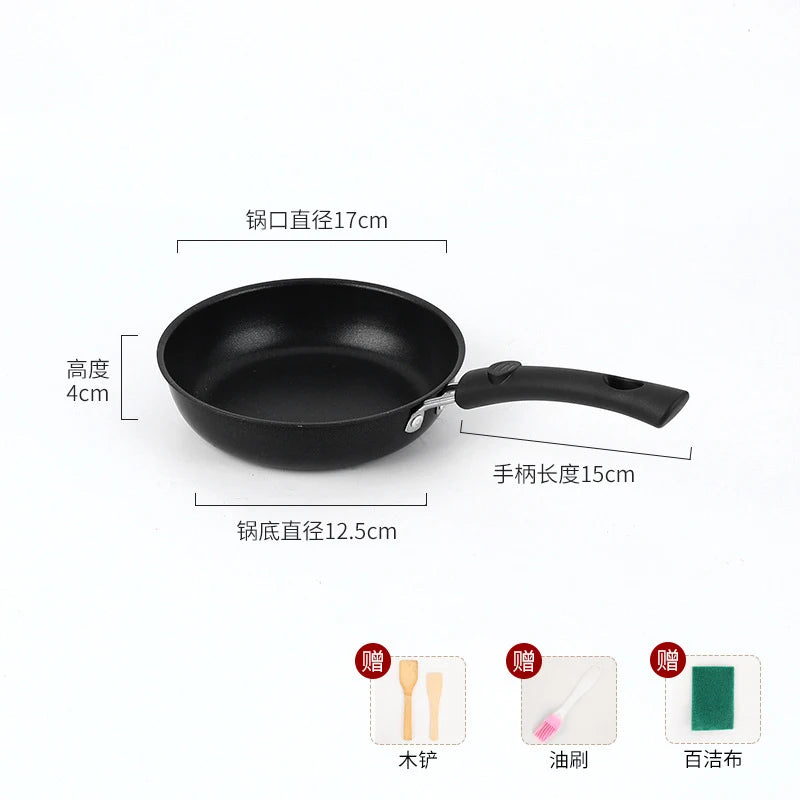 Mini Omelette Pan – Non-Stick Cast Iron Egg Skillet for Single Portions – Ideal for Eggs, Breakfast Sandwiches & Mini Pancakes (12cm)