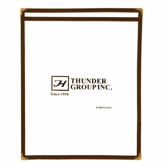 Single Brown Menu Cover 216mm x 279mm Default Title