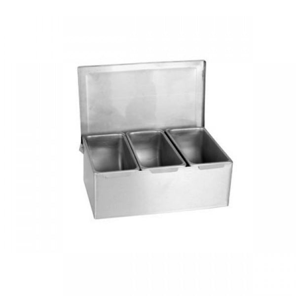 Stainless Steel Condiment 3 Compartments 3