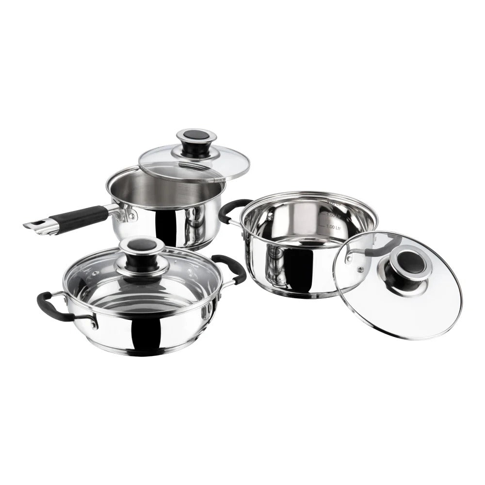 Stainless Steel Induction Friendly Master Chef Cookware Set Piece