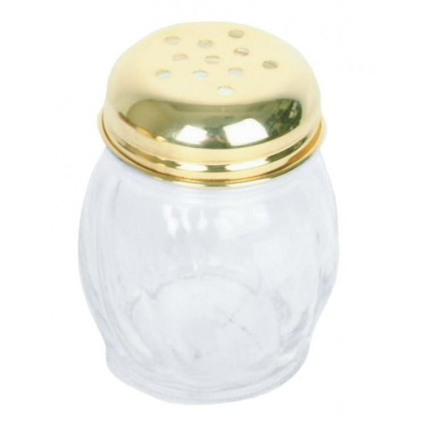 Swirl Glass Cheese Shaker Perforated