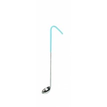 Stainless Steel 1-Piece Ladle with Teal Handle - 15ml (½oz)