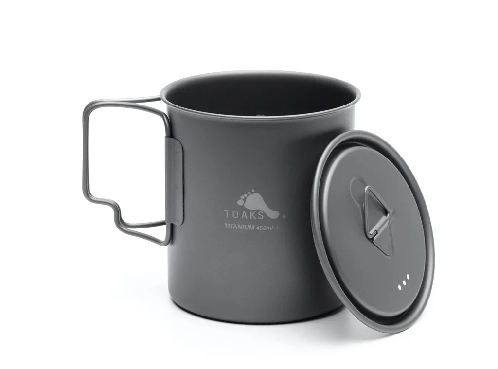 Light Titanium 450ml Cup with Lid Version