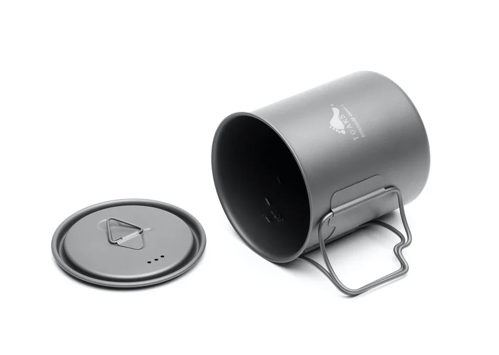 Light Titanium 450ml Cup with Lid Version