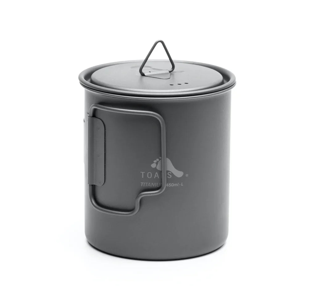 Light Titanium 450ml Cup with Lid Version
