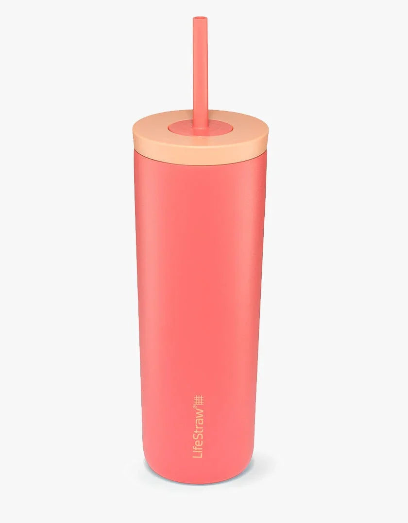 Stainless Steel Filter Tumbler 500ml Apricot