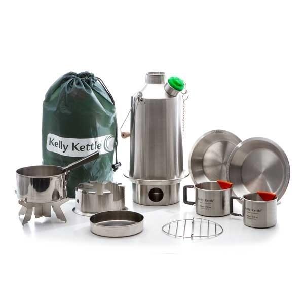 Stainless Steel Wood-Fired Kettle and Cook Set 1.6L