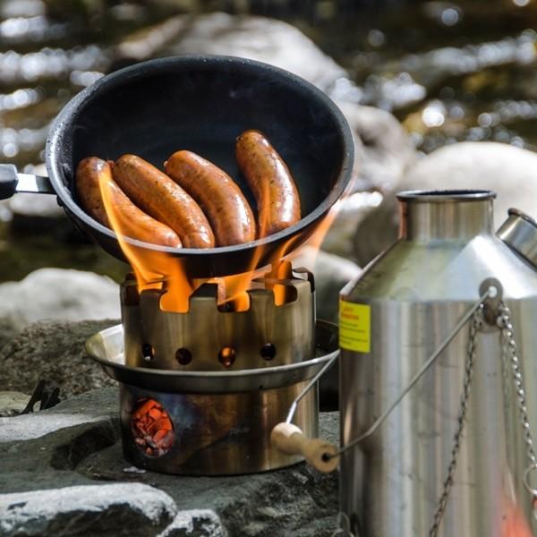 Stainless Steel Wood-Fired Kettle and Cook Set 1.6L