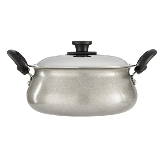 Aluminium Non-Stick Gravy Pot with Lid 3 L (silver)
