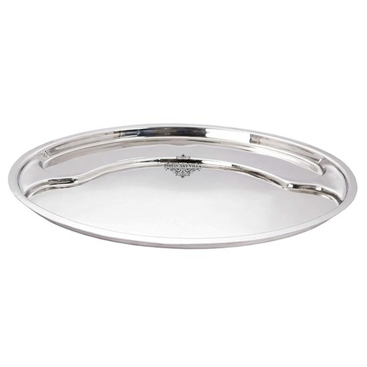 Steel Oval Plate, Serving Dishes Tableware Diameter- 16.8 inch