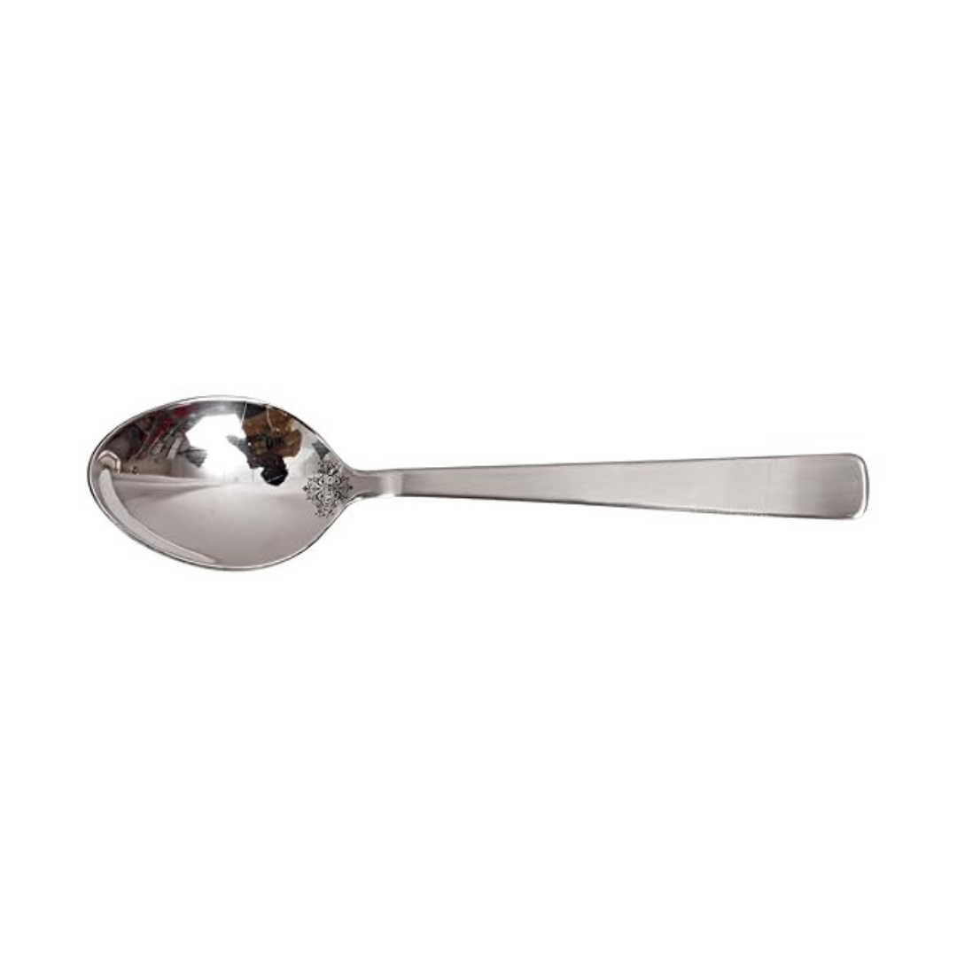 Matt Finsh Stainless Steel Dessert Spoon Cutlery Set, 2 Pieces