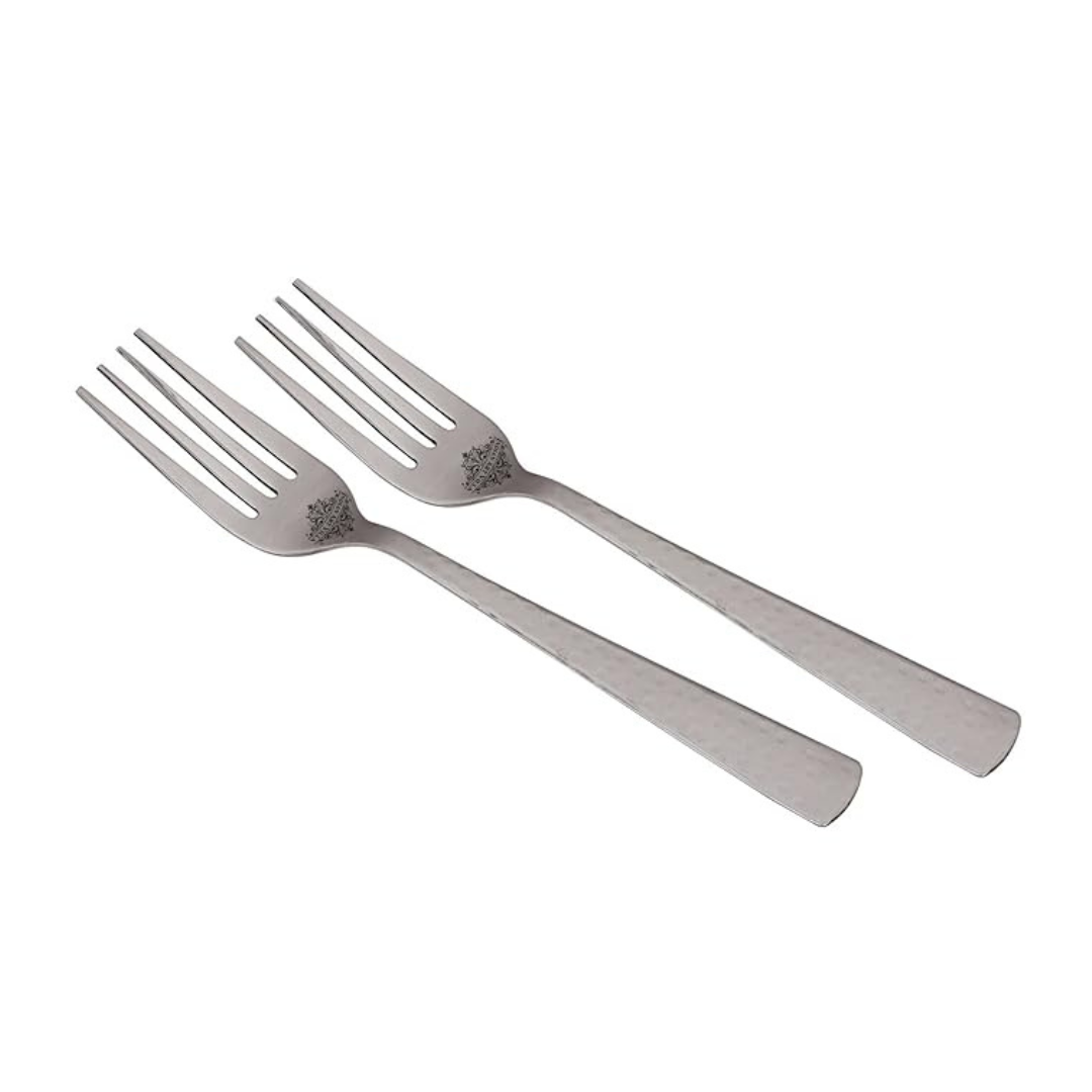 Handmade Hammered Stainless Steel Table Fork Cutlery Each