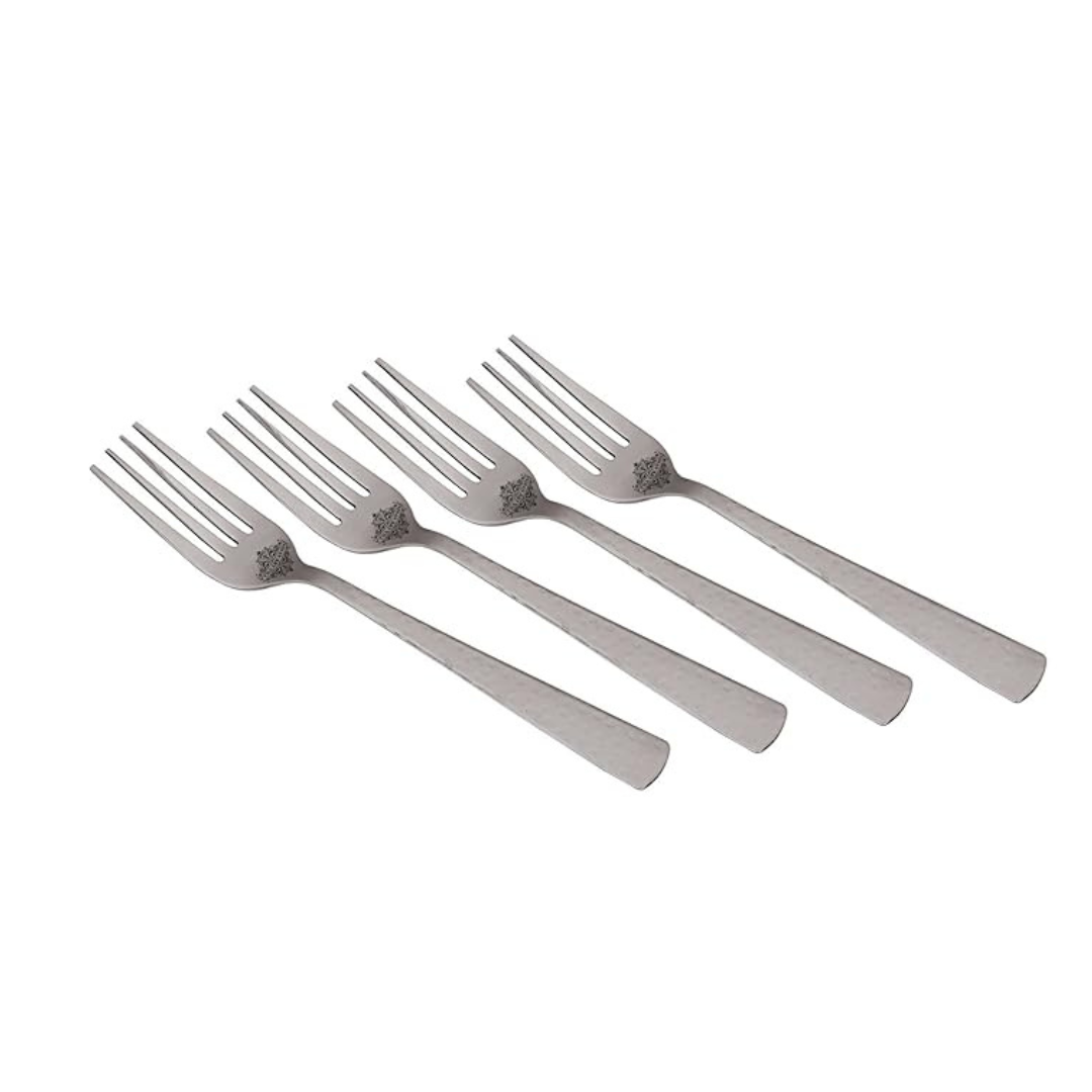 Handmade Hammered Stainless Steel Table Fork Cutlery Each
