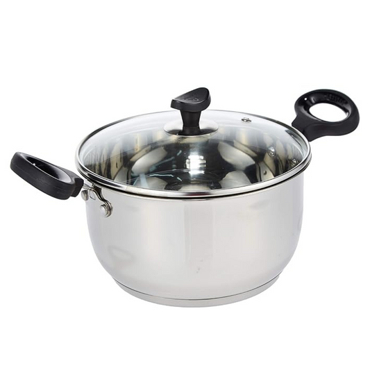 Stainless Steel Casserole with Glass Lid, 200 mm