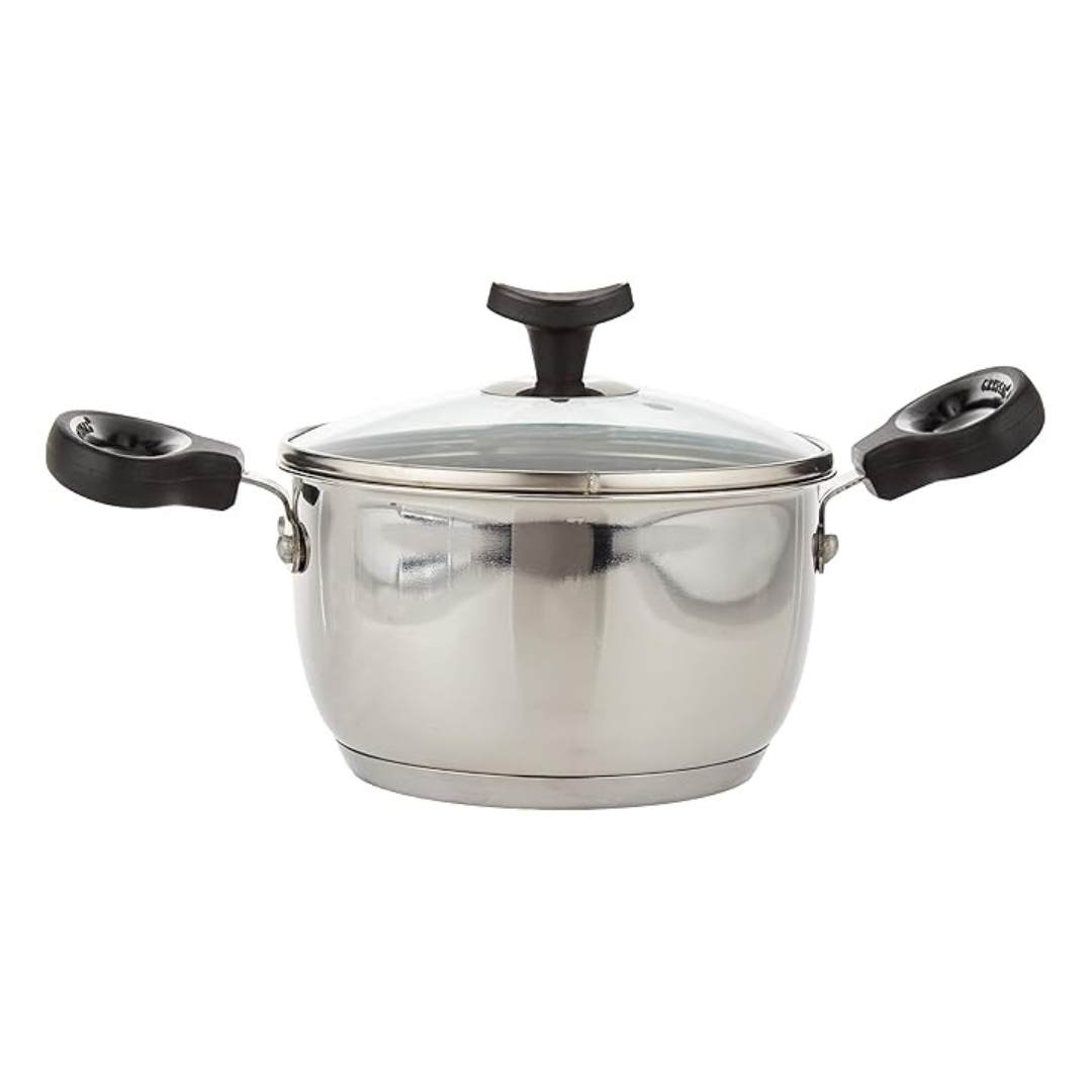 Stainless Steel Casserole with Glass Lid, 160 mm, 1.7 L