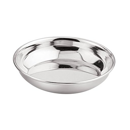 Stainless Steel 5.5 22G Prm Halwa Plate 11 cm