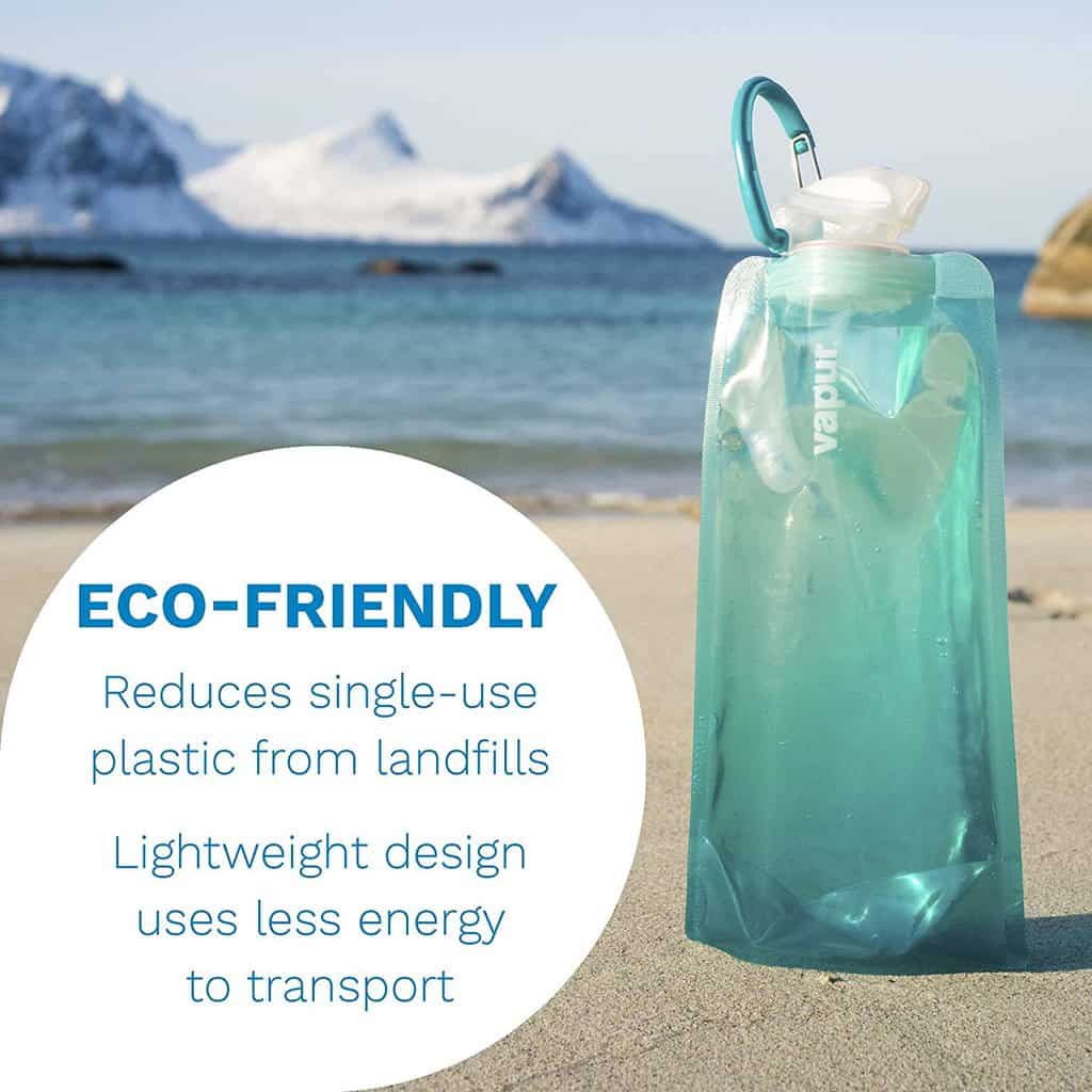 Wide Mouth 1.0L Folding Water Bottle