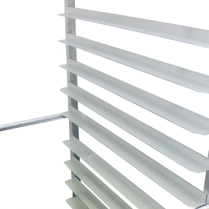 Aluminium Sheet Pan Rack Trolley - 20 Tier Trolley