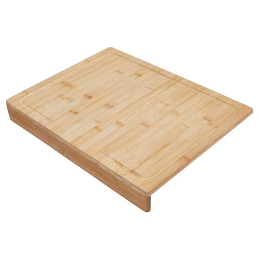Premium Bamboo Solid Wood Chopping Board with Raised Edge