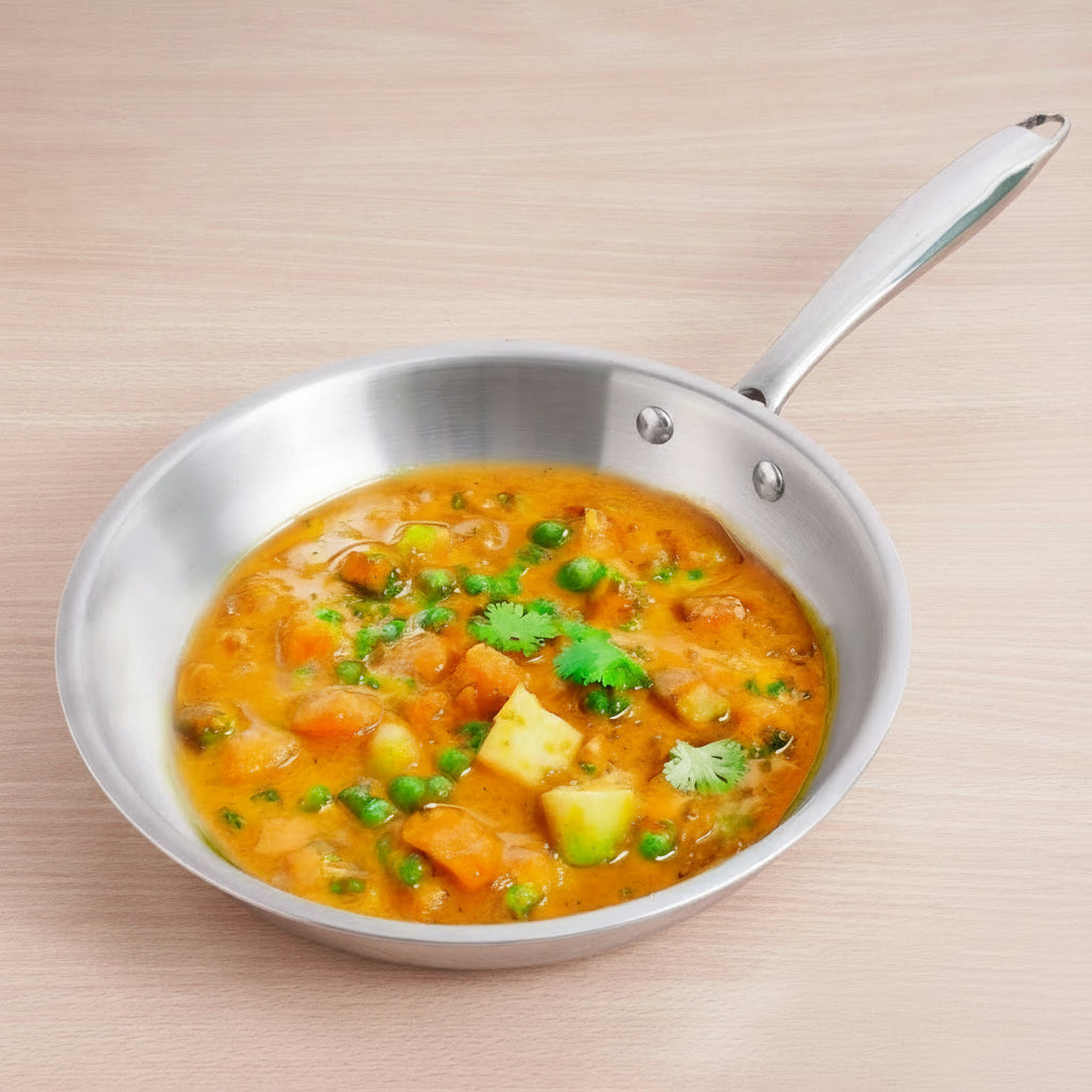 Stainless Steel Frying Pan with Free Flip