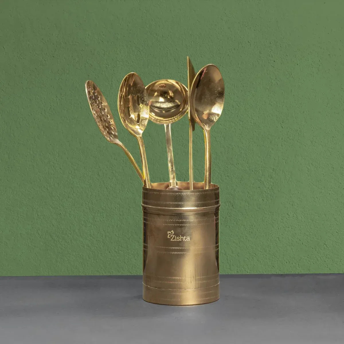 Brass Serving Ladle Set of 5 Traditional Serveware