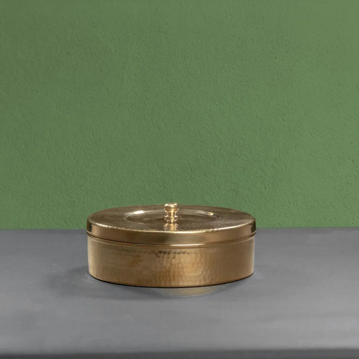 Traditional Brass Spice Box Masala Dabba Anjarai Petti