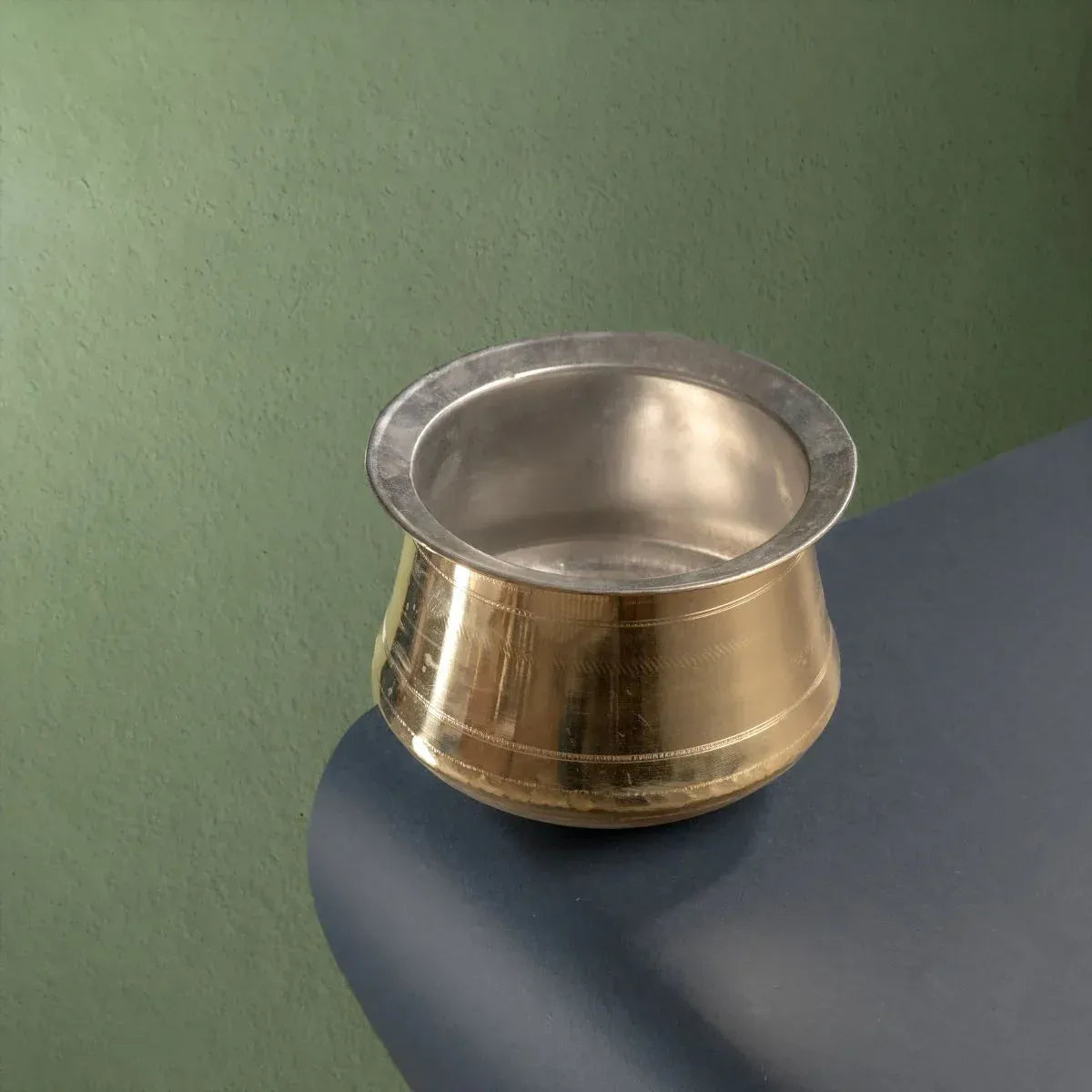 Brass Rice Pot with Tin Coating - Medium
