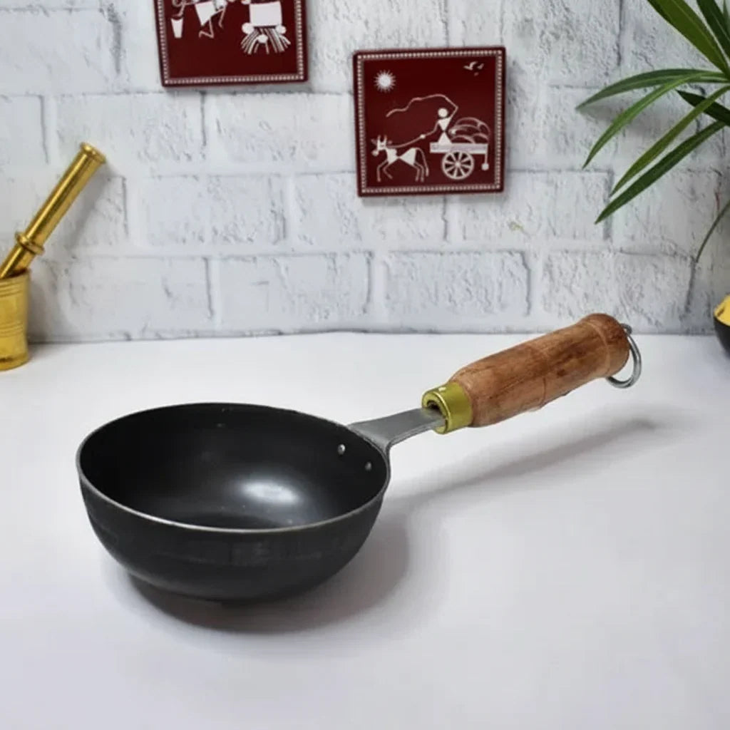 Broad Iron Tadka Ladle Traditional Kitchen Tool