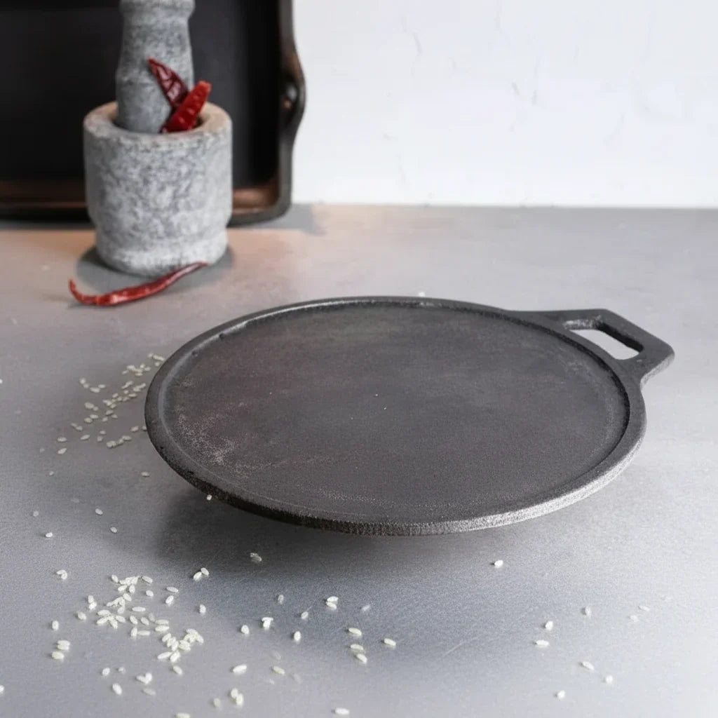 Cast Iron Dosa Tawa Pan Dosa Kallu Induction Friendly