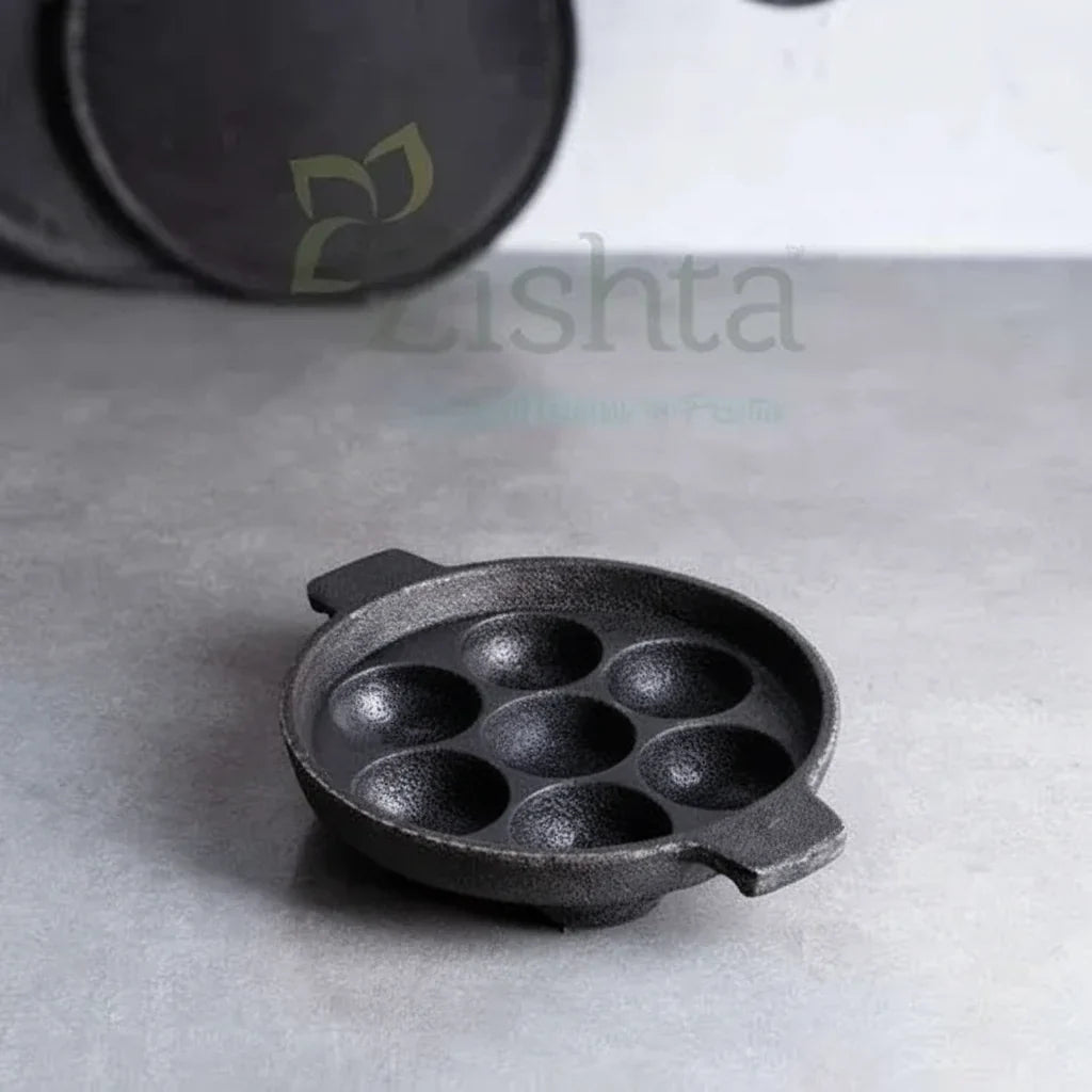 Cast Iron Kuzhi Paniyarakal Paddu Appe Tawa 7 cavity