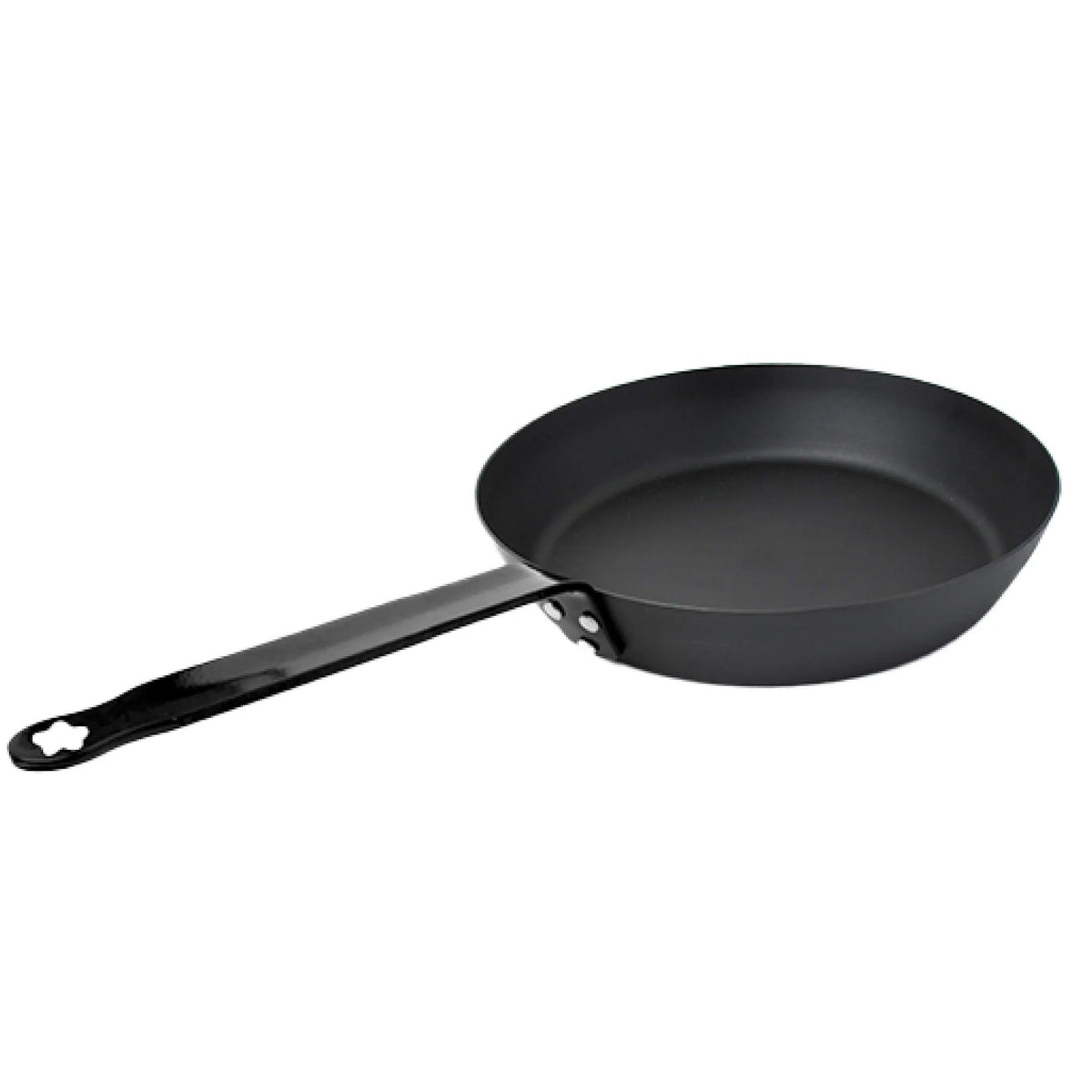 Carbon Steel Pan 28 cm Pre-Seasoned Non-Stick Gas Induction Omelette Fish Fry Black