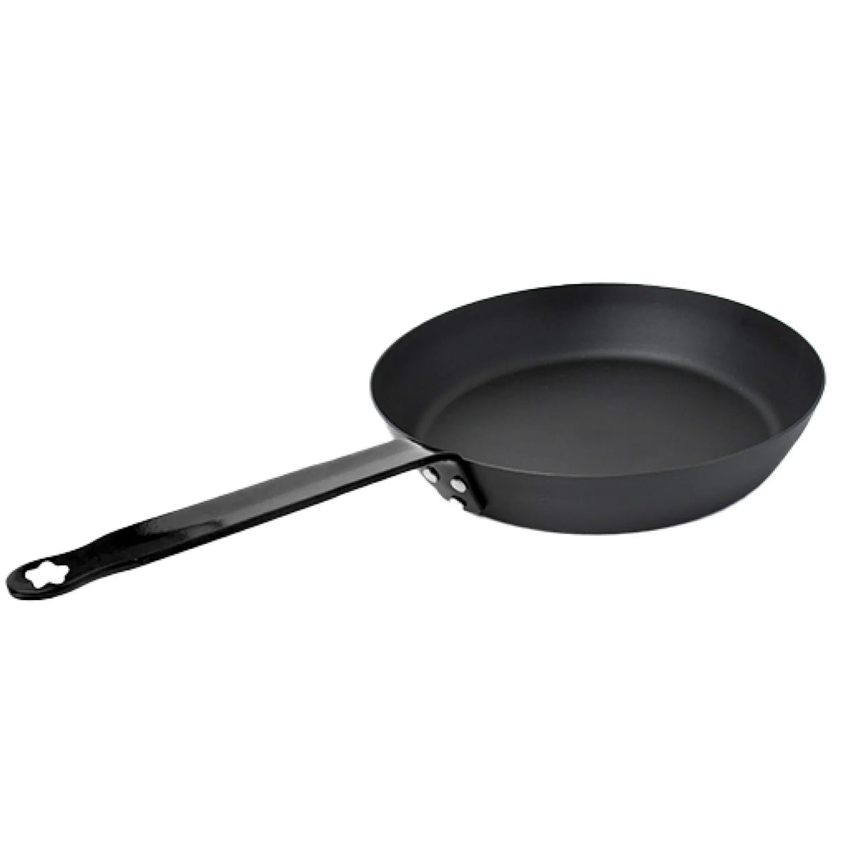 Carbon Steel Pan 28 cm Pre-Seasoned Non-Stick Gas Induction Omelette Fish Fry Black