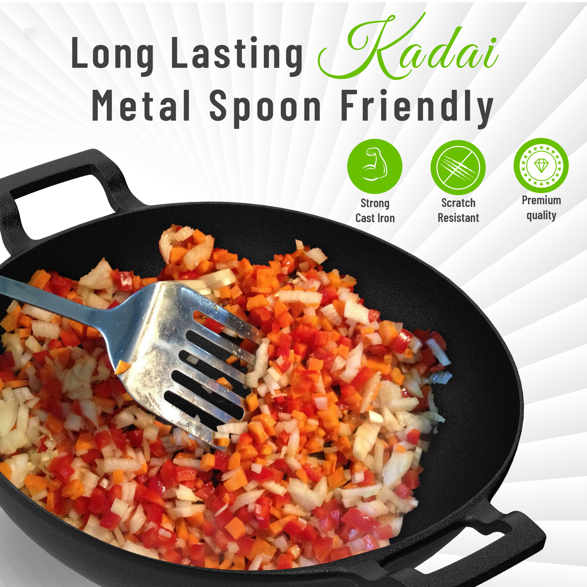 Pre Seasoned Cast Iron Kadhai