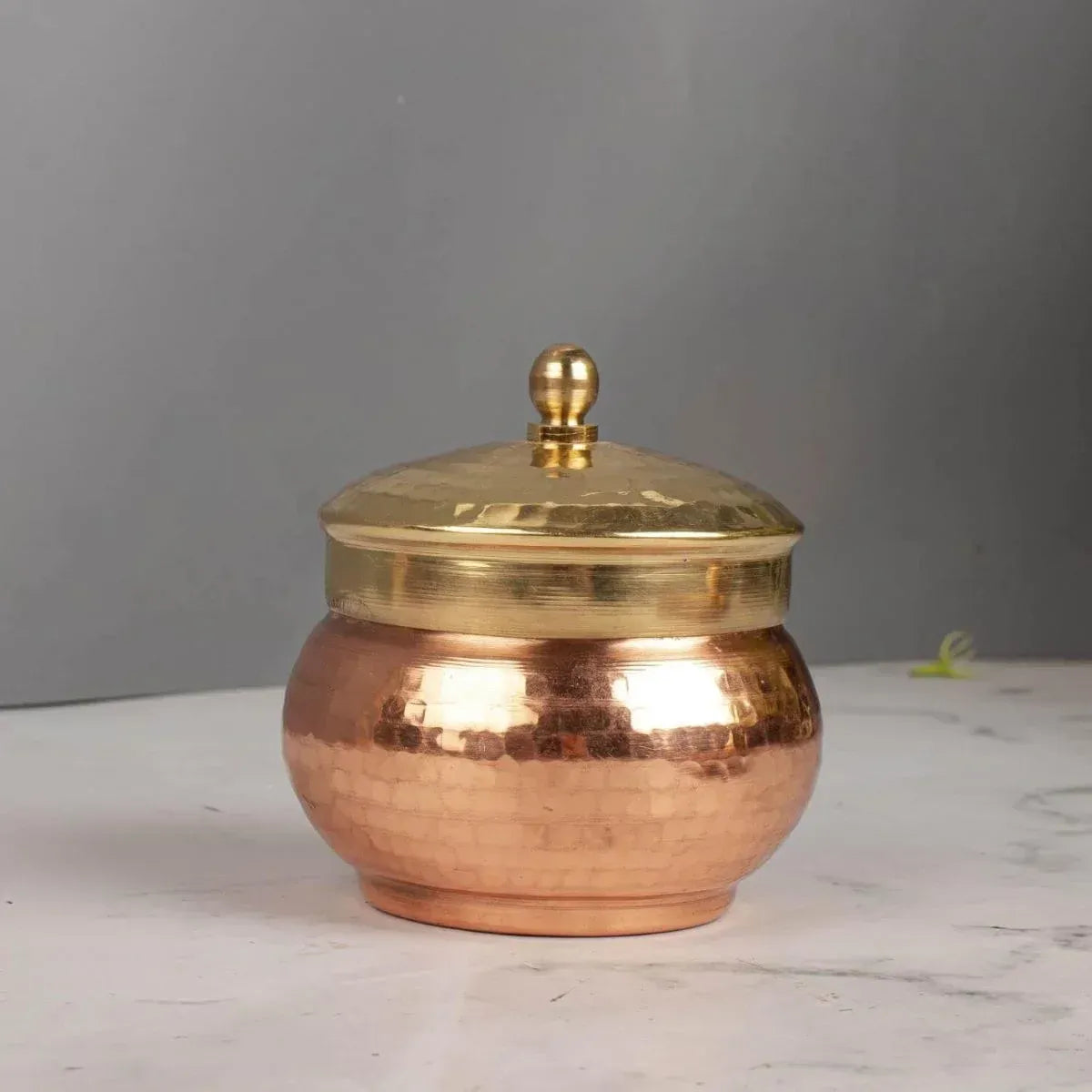 Copper Mukhwas Dabba Traditional Storage Container