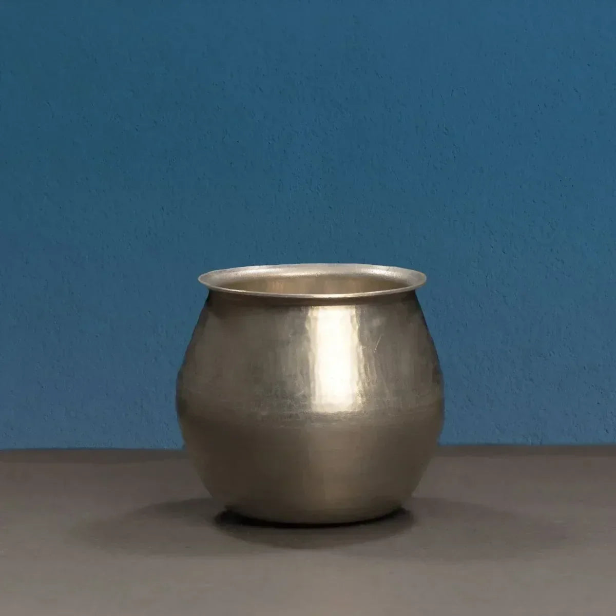 Chombu Pure Tin Vessel Mambazham Shape Handcrafted