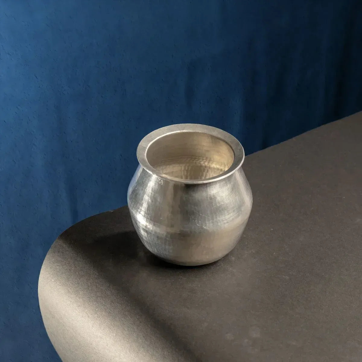 Chombu Pure Tin Vessel Mambazham Shape Handcrafted Extra Large