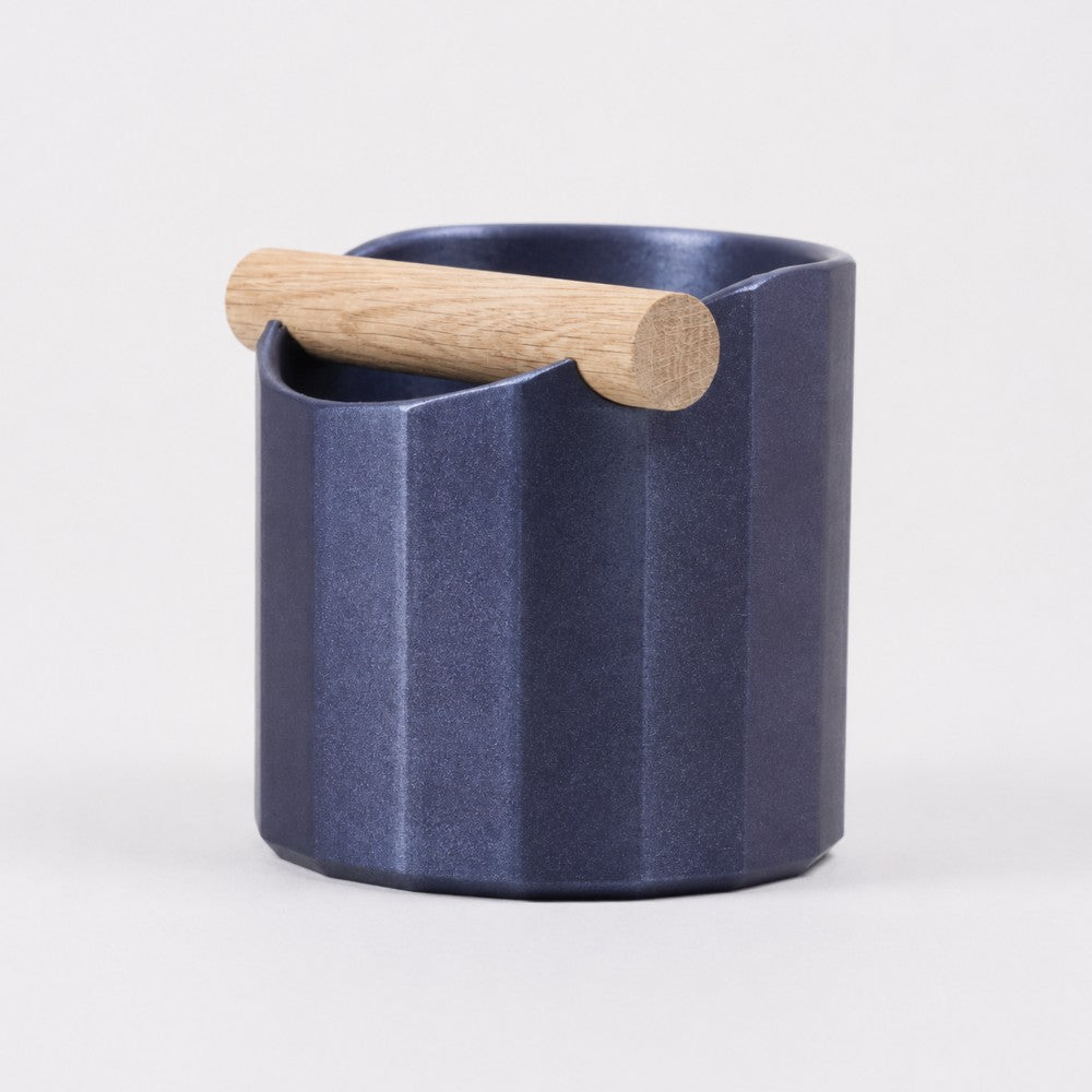 Geometric Espresso Knock Box with Oak Knock Bar Galaxy Nebulae