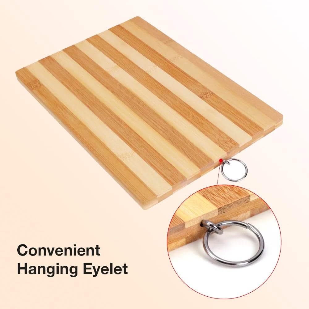 Multi-Use Bamboo Cutting Board – Durable Wooden Board for Meat, Bread, Vegetables, Cheese, and BBQ, 20cm x 30cm