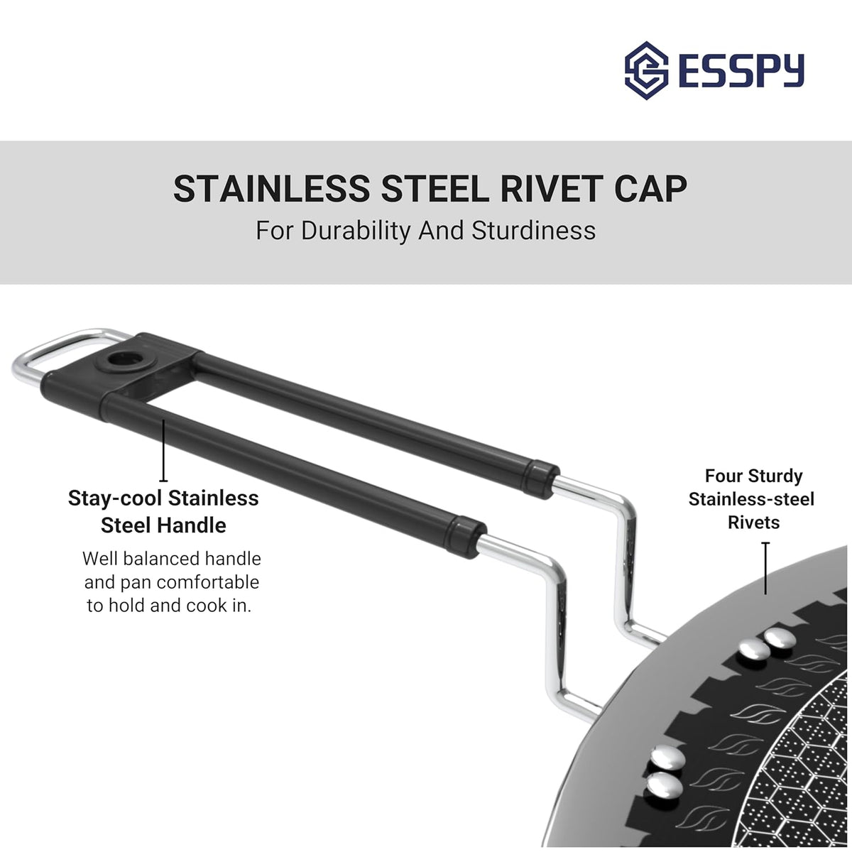 Triply Stainless Steel Tawa for Roti and Dosa, Chapati Tawa, Induction & Gas Compatible, Metal Utensil Safe