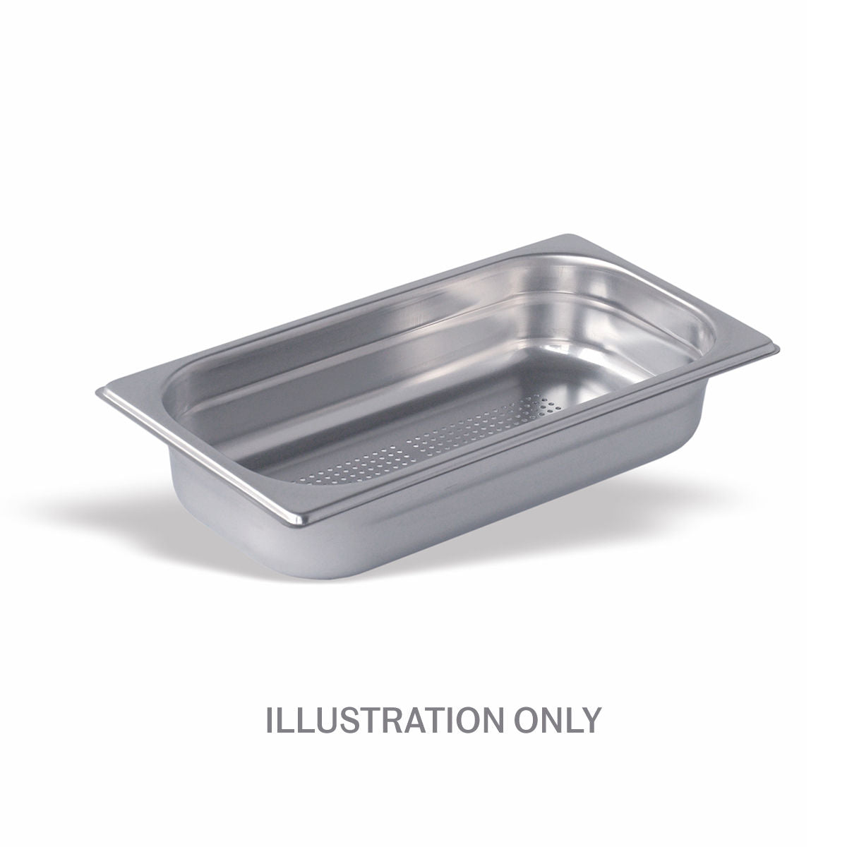 150mm Deep 1/3 Stainless Steel Perforated Gastronorm