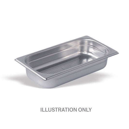 150mm Deep 1/3 Stainless Steel Perforated Gastronorm