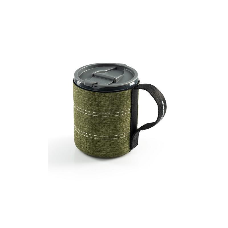 Camping Mug with Handle Green