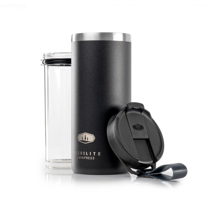 Vacuum-Insulated Stainless Steel Coffee Press Mug