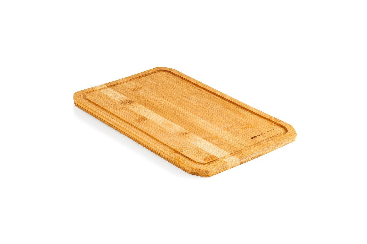 Double-Sided Bamboo Cutting Board with Drip Groove