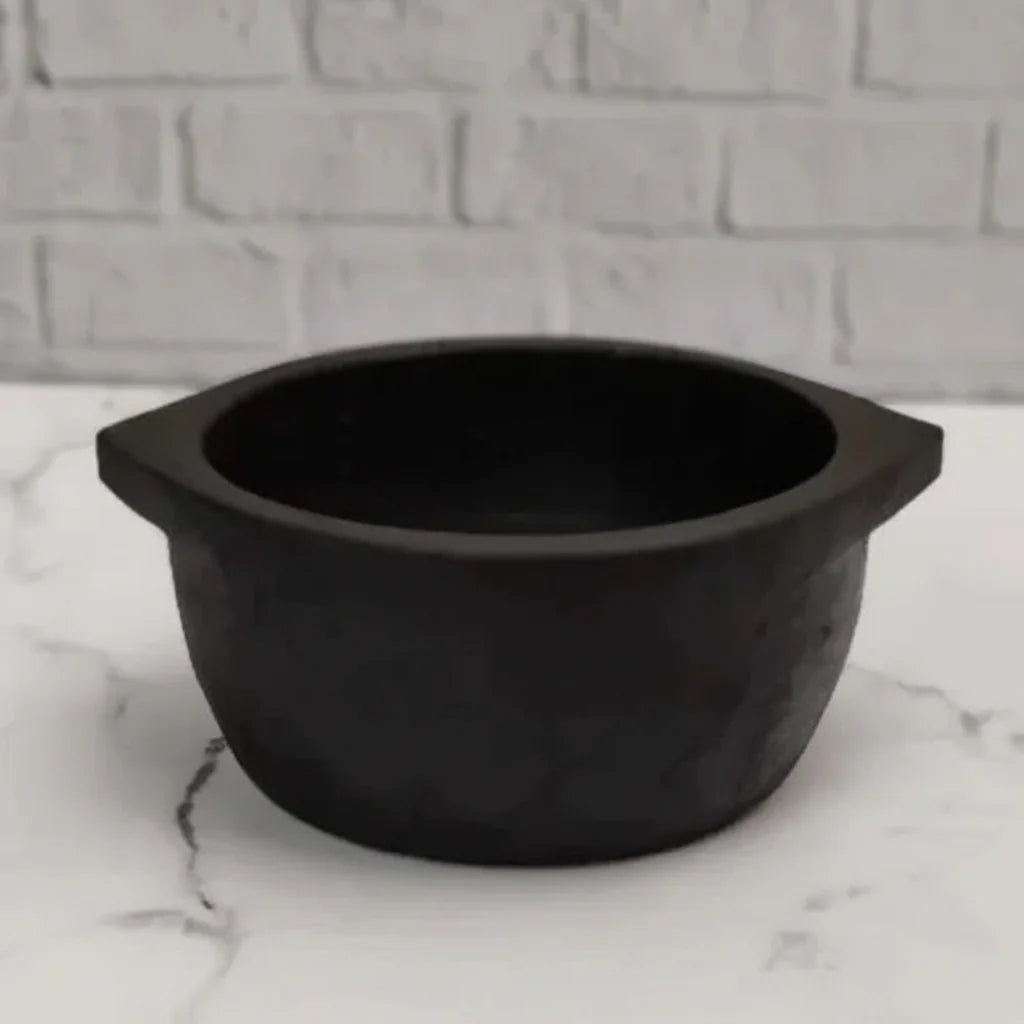 Soapstone Cookware Kalchatti Treated Traditional Stone Vessel XXLarge