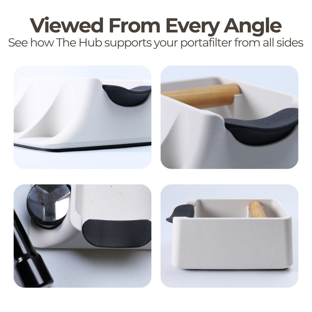 3-in-1 Espresso Knock Box, Tamping Station & Tamper Holder