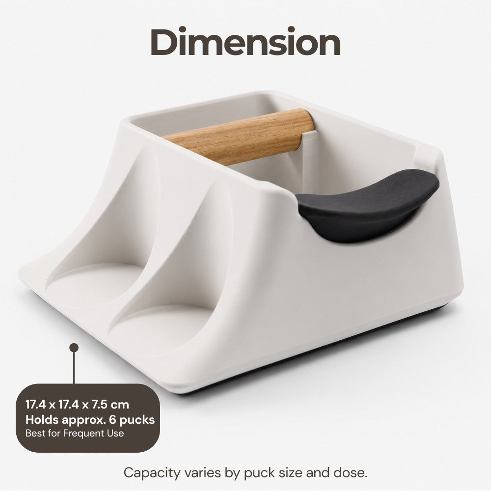 3-in-1 Espresso Knock Box, Tamping Station & Tamper Holder