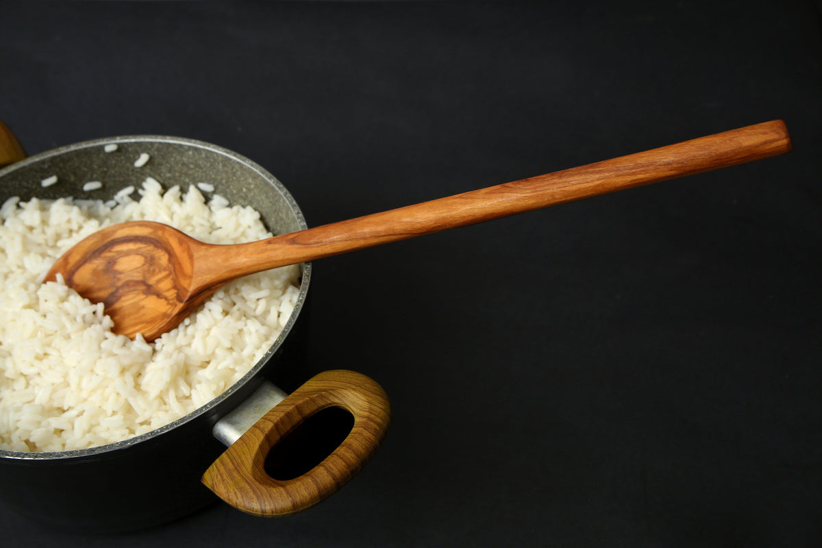 Olive Wood Rice Cooking Spoon 37 cm