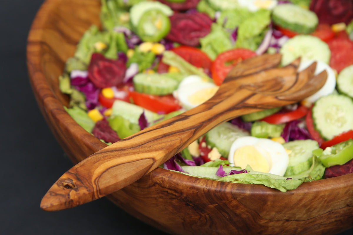 Olive Wood Salad Server 30 cm