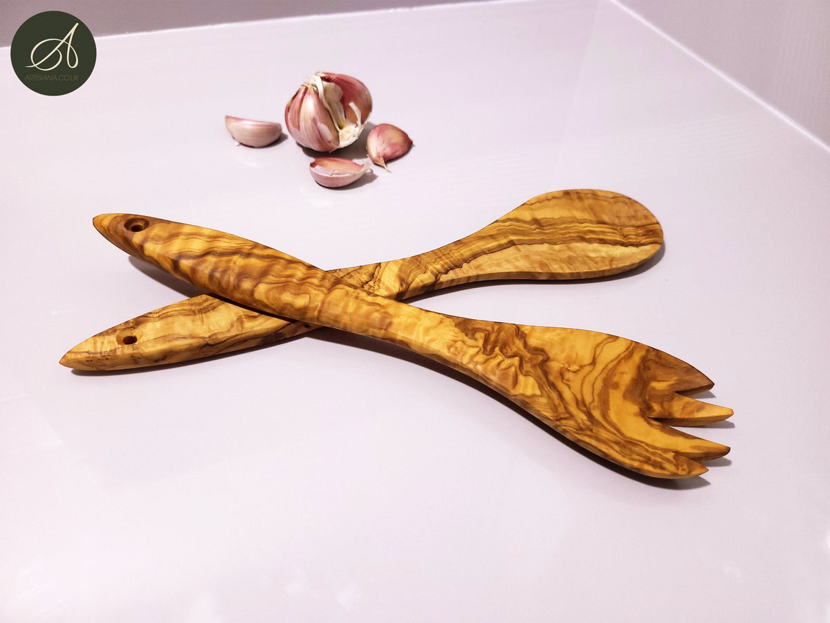 Olive Wood Salad Server 30 cm